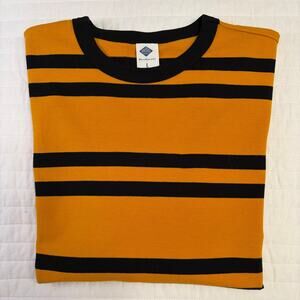 NON STOCK Men's Ivy League Striped Crew Neck Tee, Large